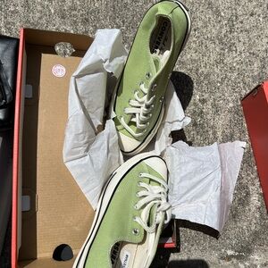 Converse Green Canvas Sneakers